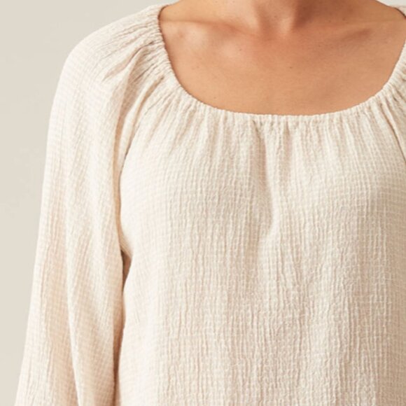 Cutloose | Crinkle Check Blouse - Picture 2 of 2